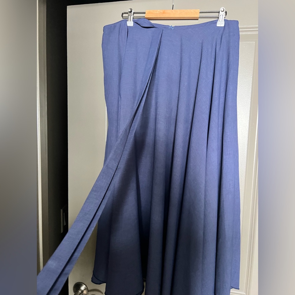 Purple draped skirt - Picture 4 of 6